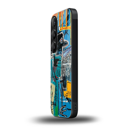 Graffiti Glow samsung galaxy s24 mobile cover | shockproof glass phone case