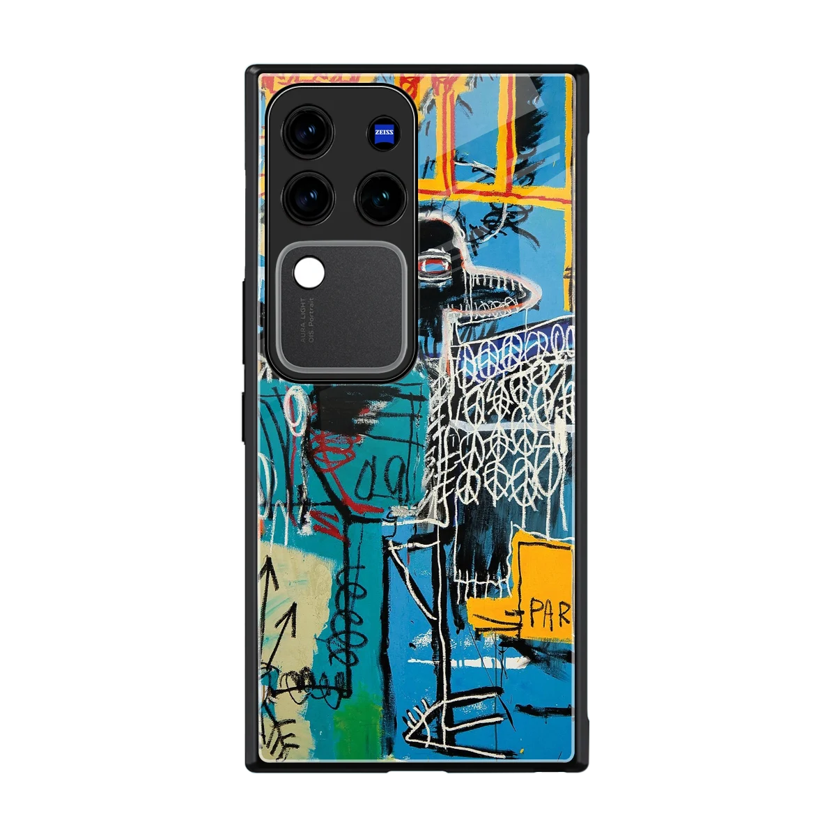 Graffiti Glow back phone cover | glass case forvivo v30 pro