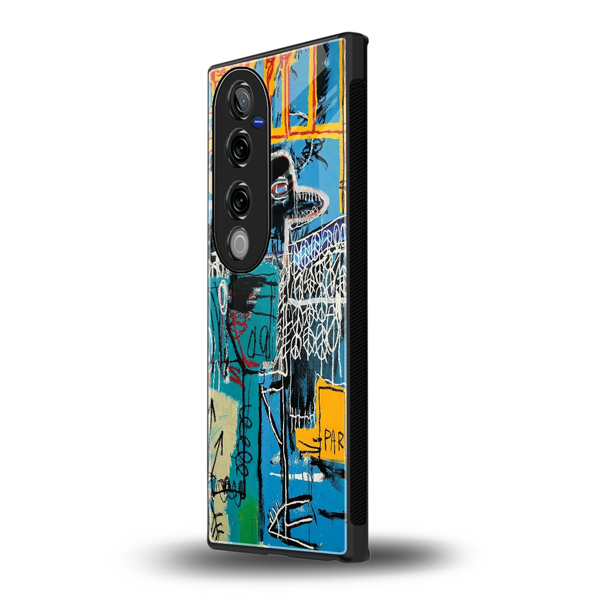 Graffiti Glow vivo v40 pro mobile cover | shockproof glass phone case