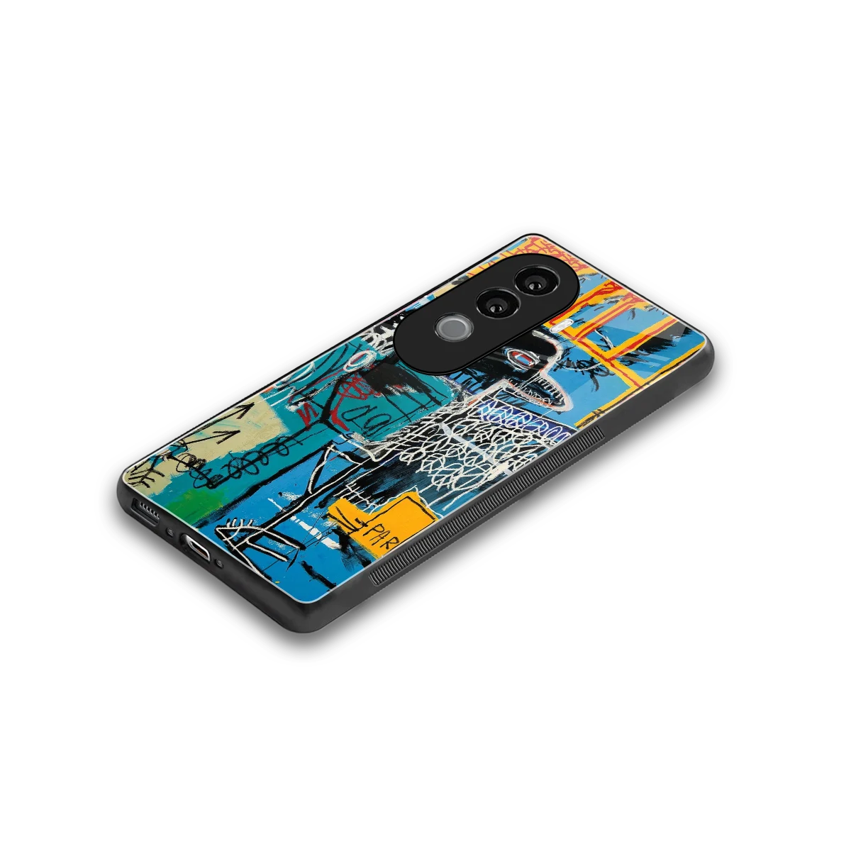Graffiti Glow stylish phone case for vivo v40e | glossy glass and slim fit