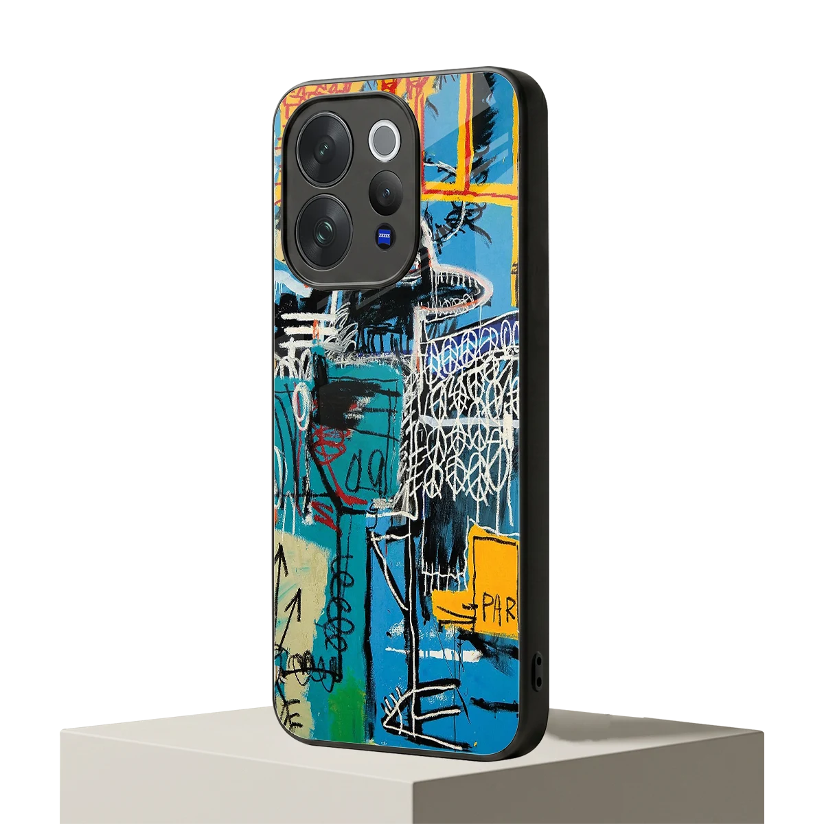 Graffiti Glow vivo v70 elite mobile cover | shockproof glass phone case