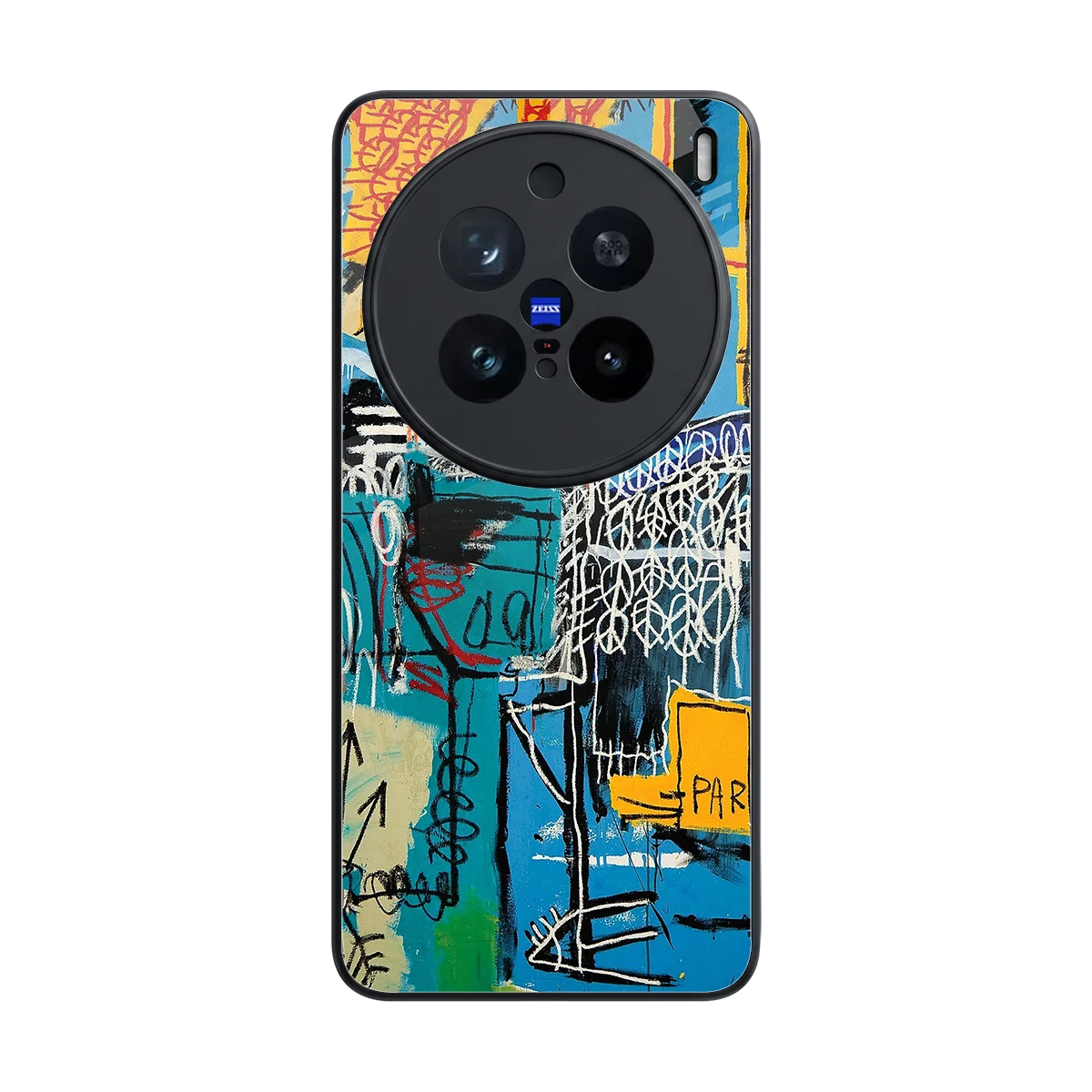 Graffiti Glow back phone cover | glass case for vivo x200 pro