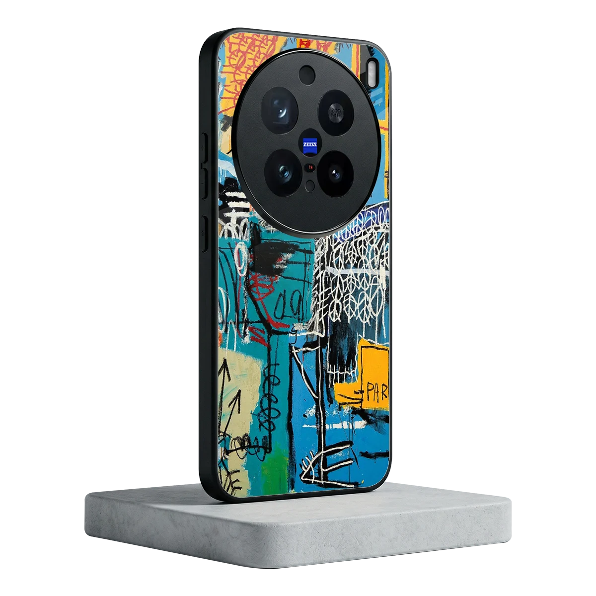 Graffiti Glow vivo x200 pro mobile cover | shockproof glass phone case
