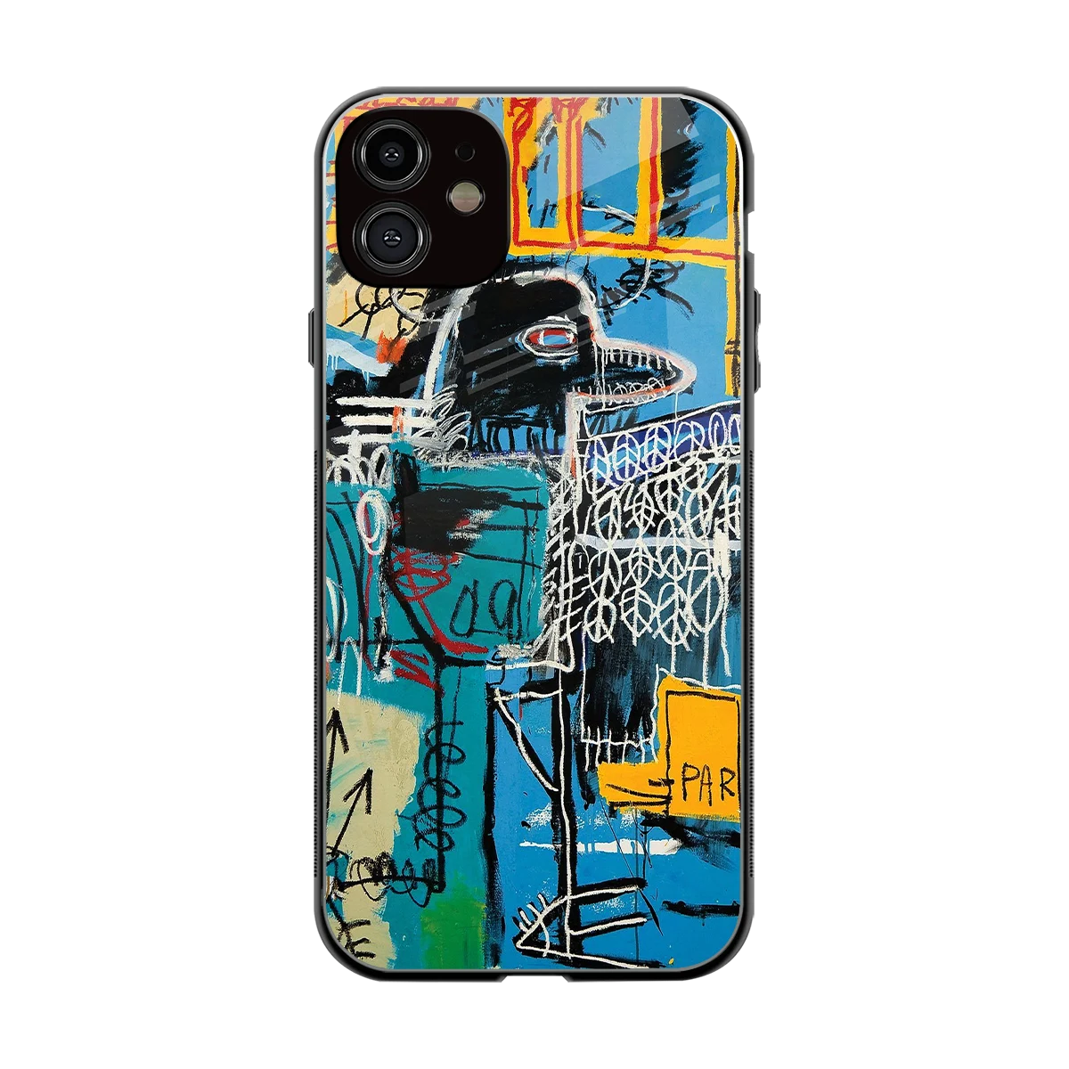 Graffiti Glow back phone cover | glass case for iphone 11