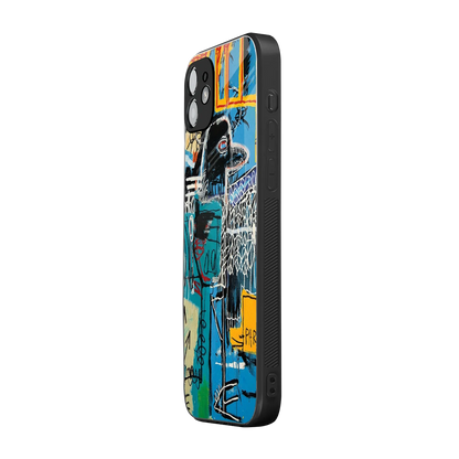 Graffiti Glow iphone 11 mobile cover | shockproof glass phone case