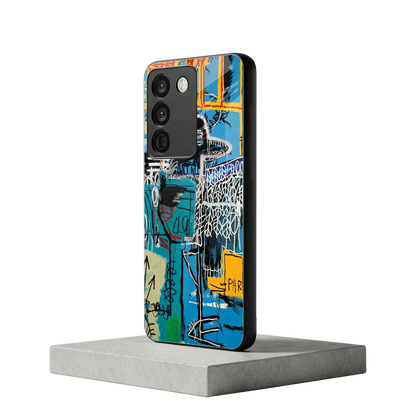 Graffiti Glow vivo y200 5g mobile cover | shockproof glass phone case