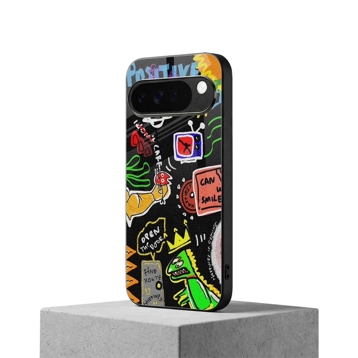 Graffiti google pixel 10 pro xl mobile cover | shockproof glass phone case