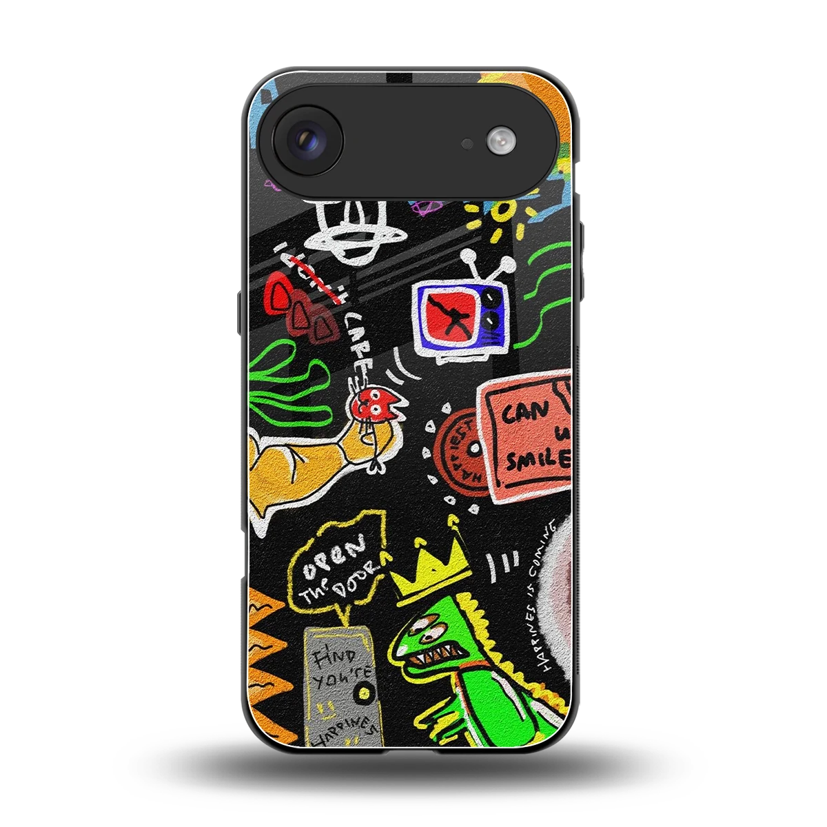 Graffiti back phone cover | glass case for iphone air