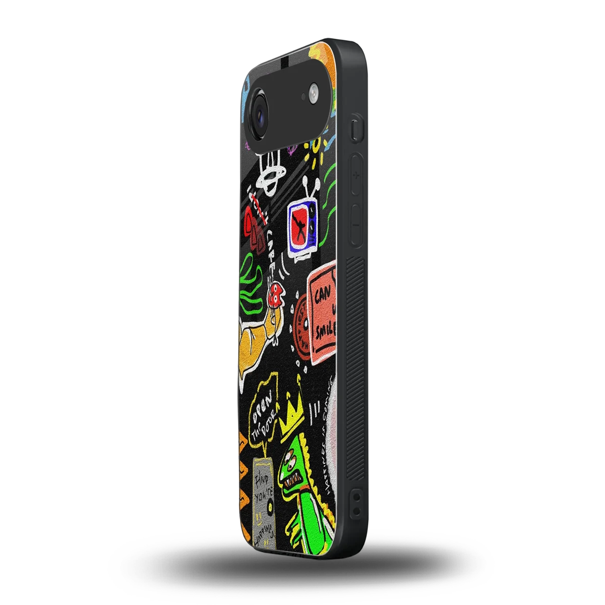 Graffiti iphone air mobile cover | shockproof glass phone case