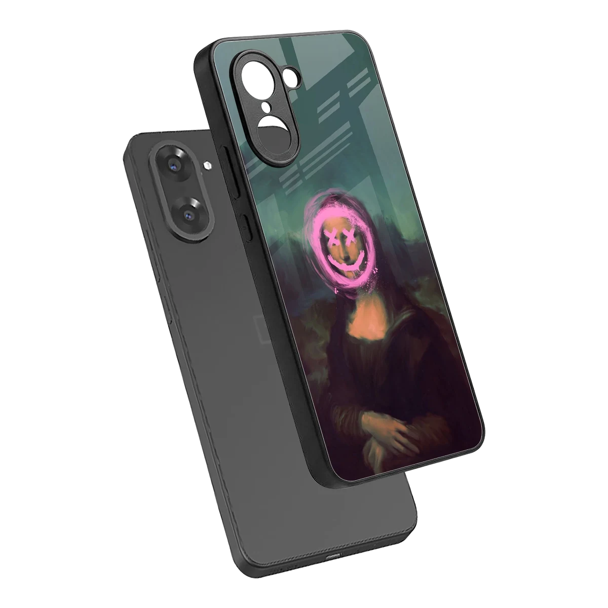 Graffiti Lisa sleek oneplus nord ce5 5g cover with tempered glass back and TPU edges