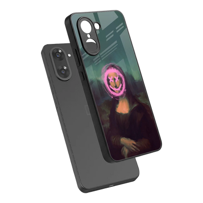 Graffiti Lisa sleek oneplus nord ce5 5g cover with tempered glass back and TPU edges
