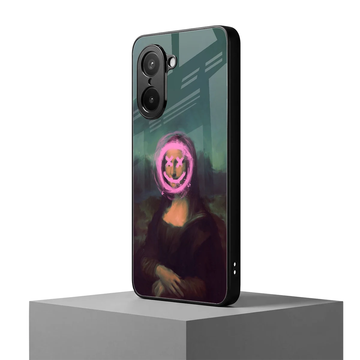 Graffiti Lisa oneplus nord ce5 5g mobile cover | shockproof glass phone case