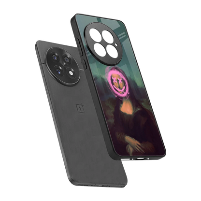 Graffiti Lisa sleek oneplus 13 cover with tempered glass back and TPU edges