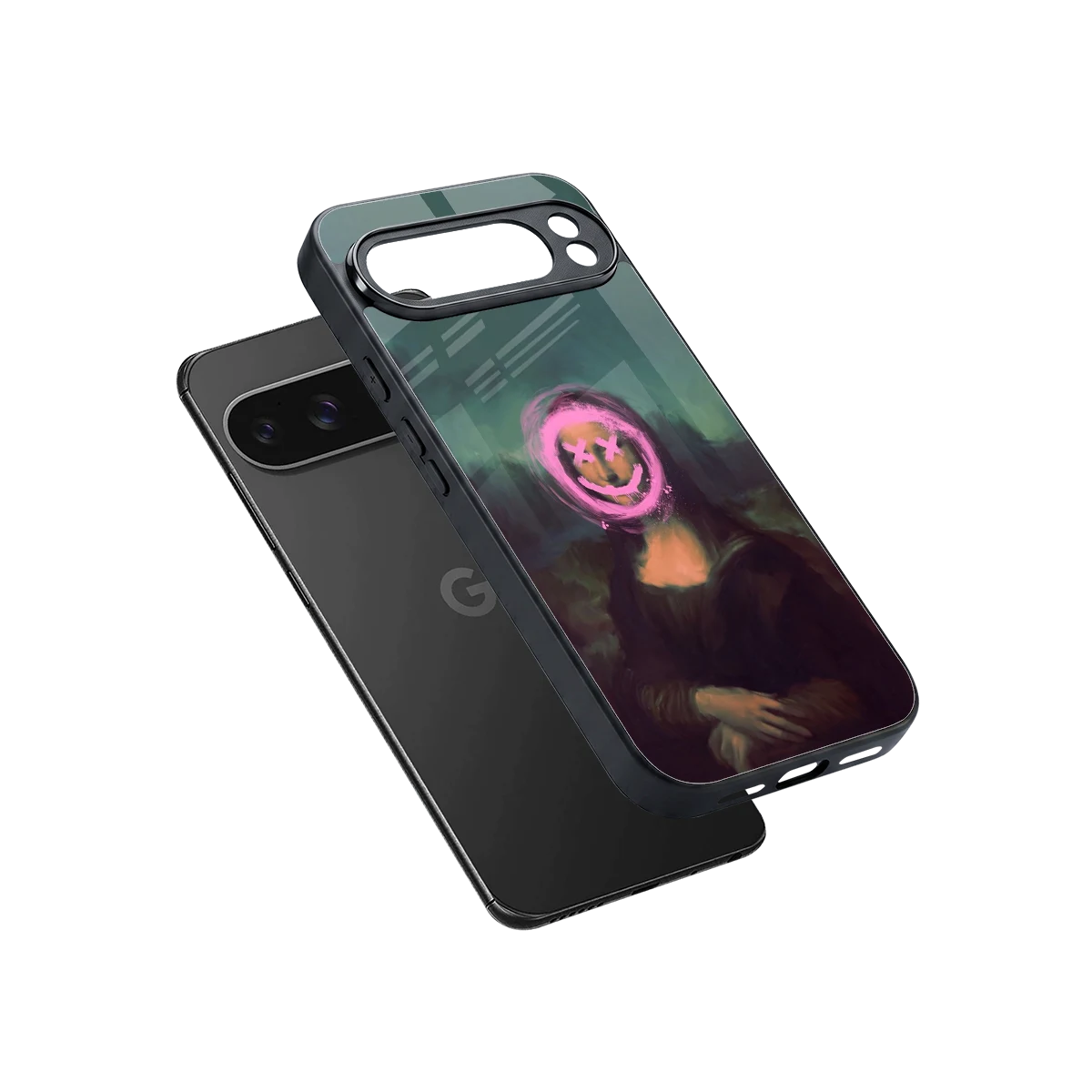 Graffiti Lisa sleek google pixel 10 pro xl cover with tempered glass back and TPU edges