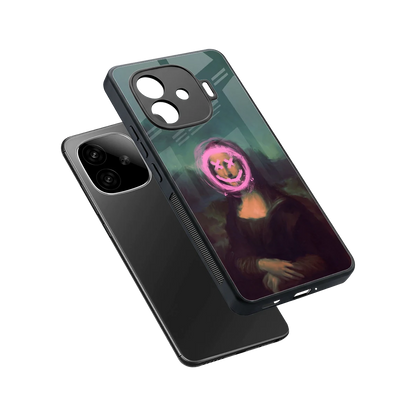 Graffiti Lisa sleek iqoo neo 10r 5g cover with tempered glass back and TPU edges