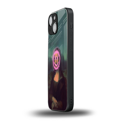 Graffiti Lisa iphone 13 mini mobile cover | shockproof glass phone case