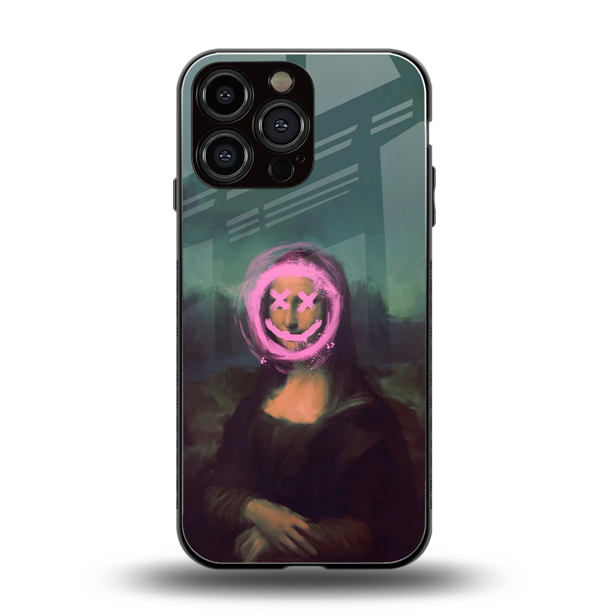 Graffiti Lisa back phone cover | glass case for iphone 14 pro max