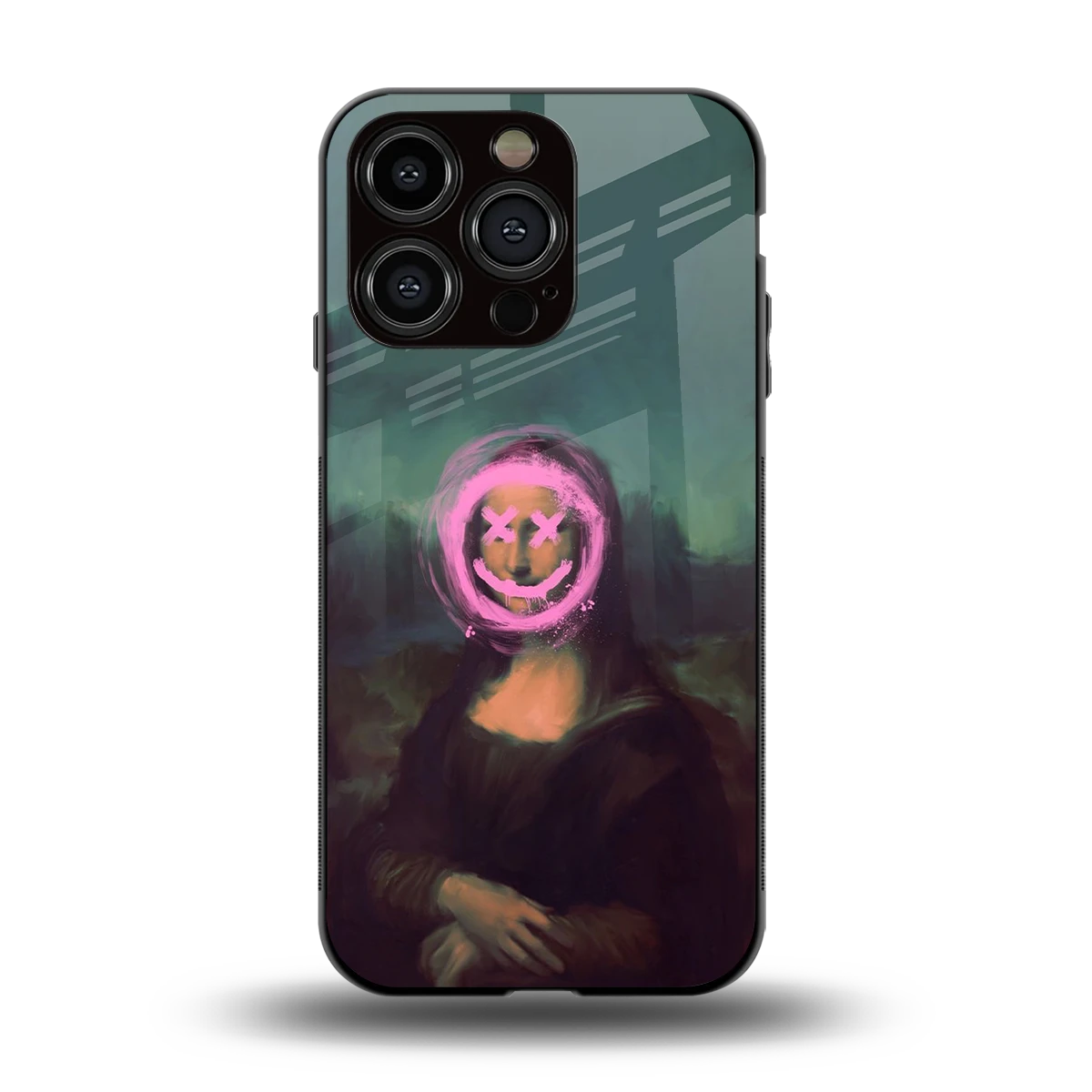 Graffiti Lisa back phone cover | glass case for iphone 13 pro