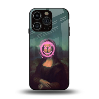 Graffiti Lisa back phone cover | glass case for iphone 13 pro