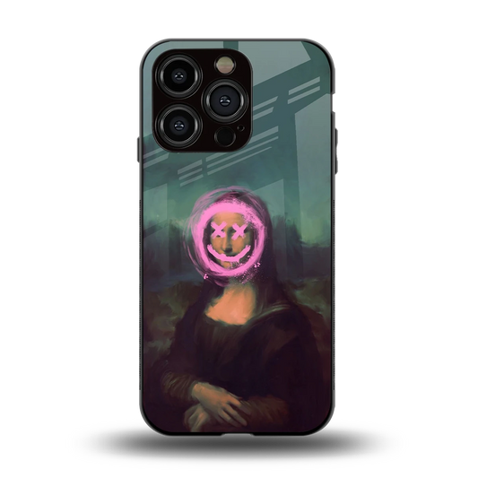 Graffiti Lisa back phone cover | glass case for iphone 13 pro