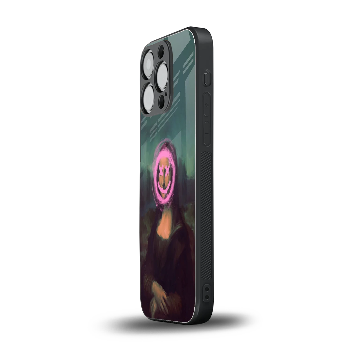 Graffiti Lisa iphone 12 pro mobile cover | shockproof glass phone case