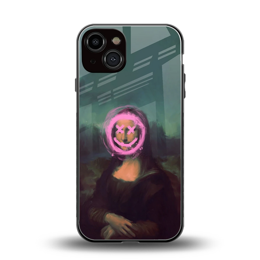 Graffiti Lisa back phone cover | glass case for iphone 14