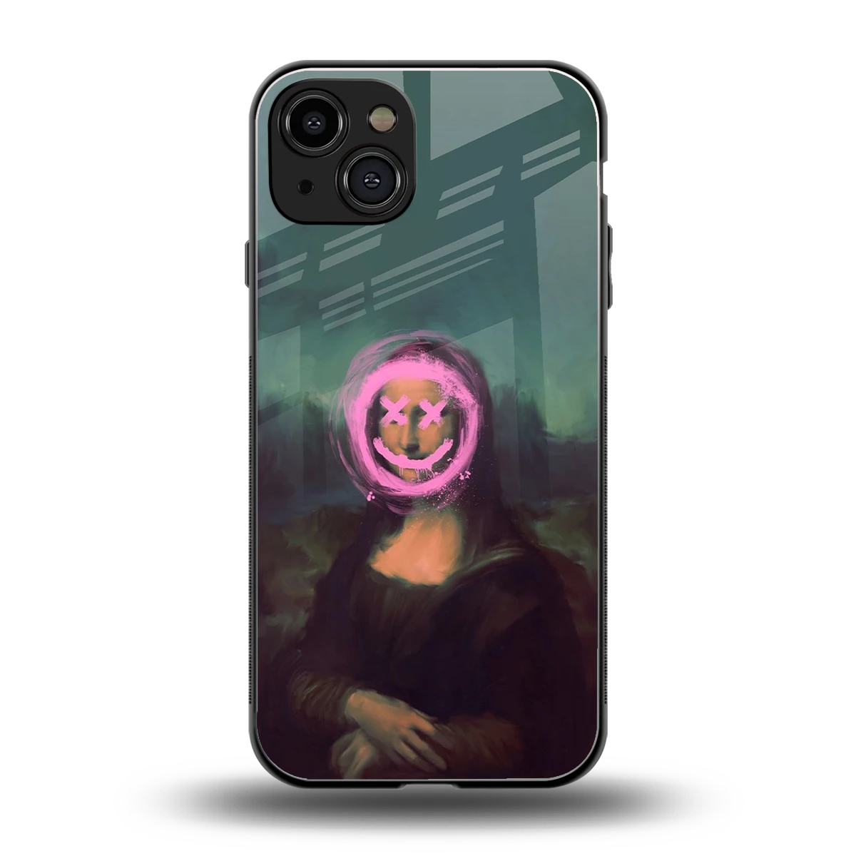 Graffiti Lisa back phone cover | glass case for iphone 15