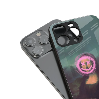 Graffiti Lisa stylish phone case for iphone 16 pro max | glossy glass and slim fit