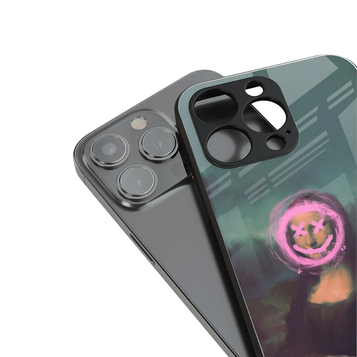 Graffiti Lisa stylish phone case for iphone 15 pro max | glossy glass and slim fit