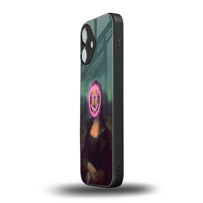Graffiti Lisa iPhone 16 mobile cover | shockproof glass phone case