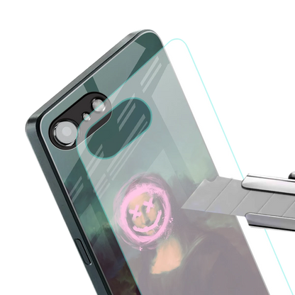 Graffiti Lisa stylish phone case for iphone 16e | glossy glass and slim fit