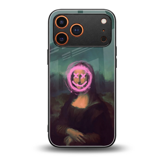 Graffiti Lisa back phone cover | glass case for iphone 17 pro max