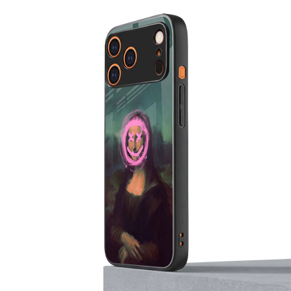 Graffiti Lisa iphone 17 pro max mobile cover | shockproof glass phone case