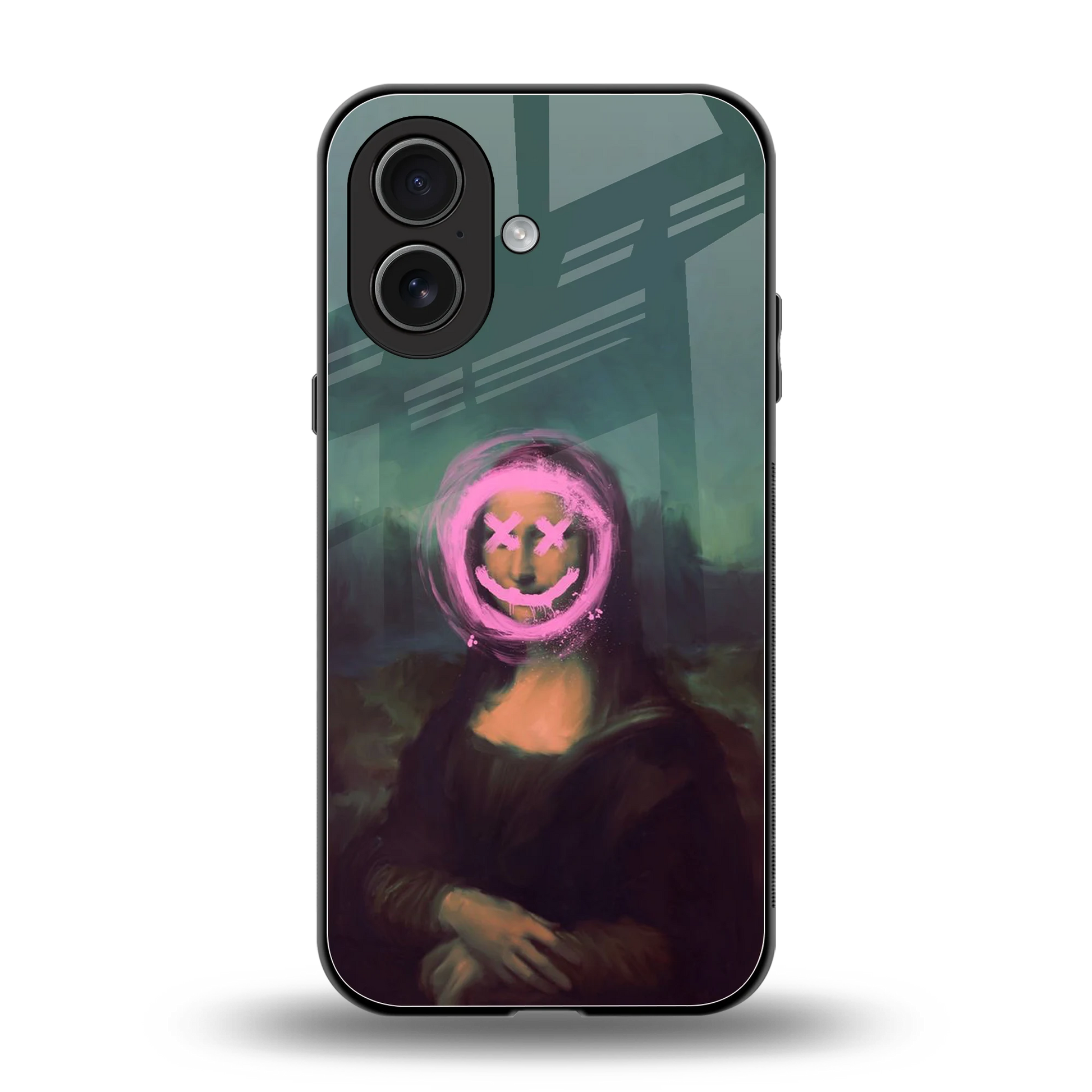 Graffiti Lisa back phone cover | glass case for iphone 17