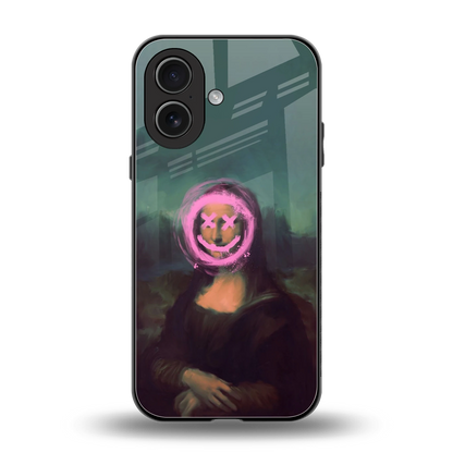 Graffiti Lisa back phone cover | glass case for iphone 17