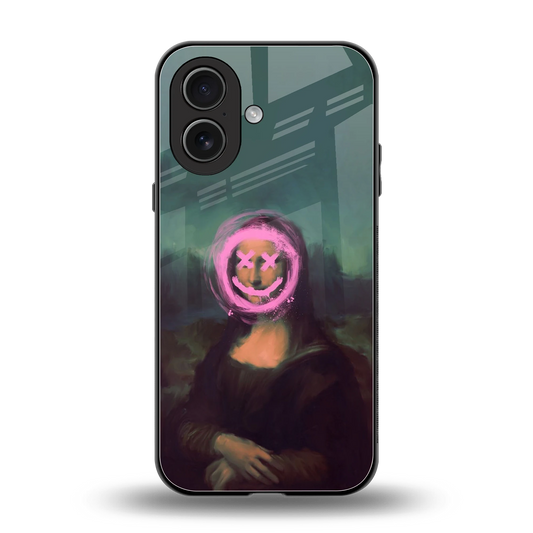 Graffiti Lisa back phone cover | glass case for iphone 17