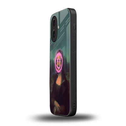 Graffiti Lisa iphone 17 mobile cover | shockproof glass phone case