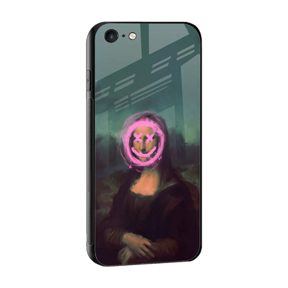 Graffiti Lisa sleek iphone 6s plus cover with tempered glass back and TPU edges