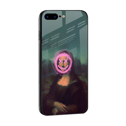 Graffiti Lisa sleek iphone 7 plus cover with tempered glass back and TPU edges