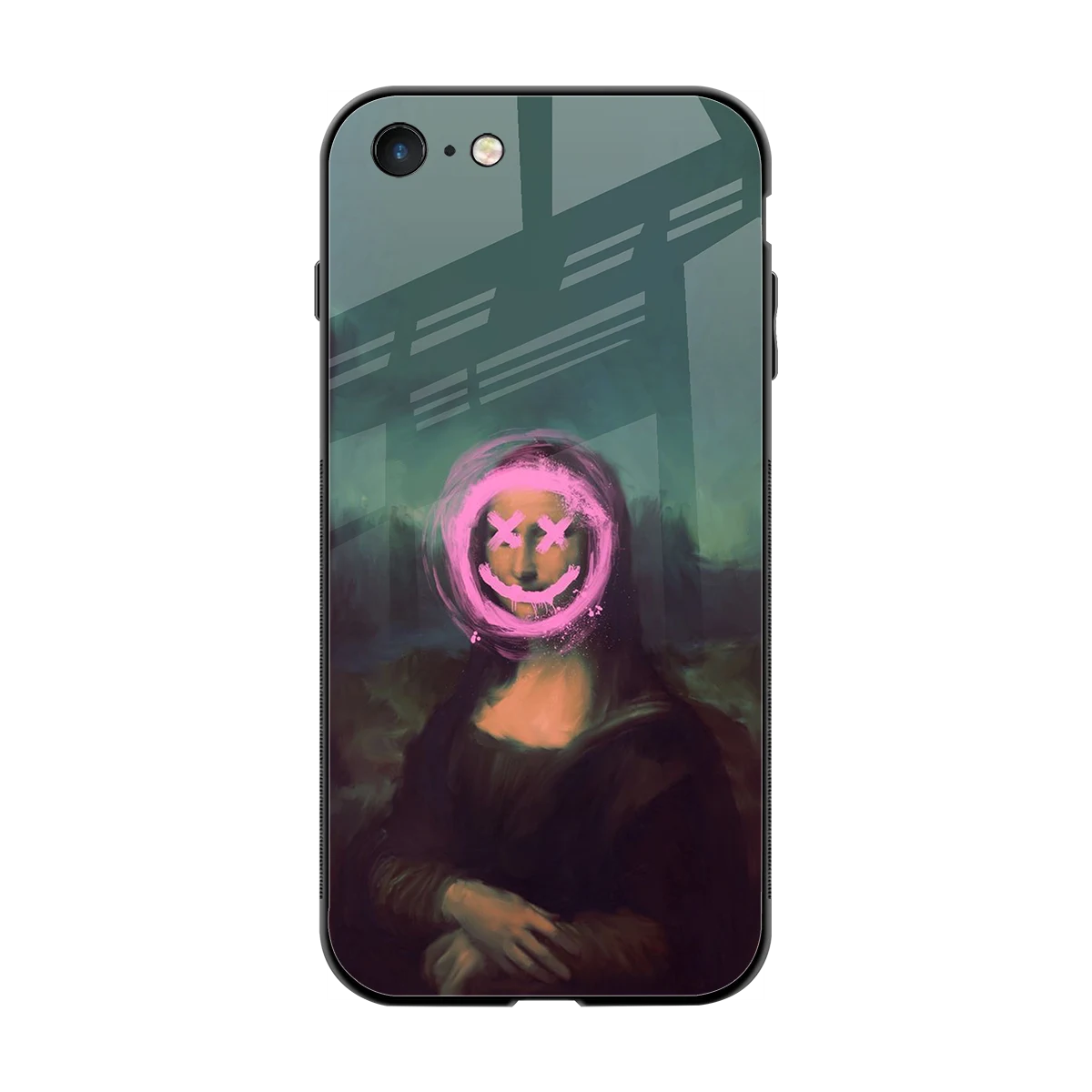 Graffiti Lisa back phone cover | glass case for iphone 7