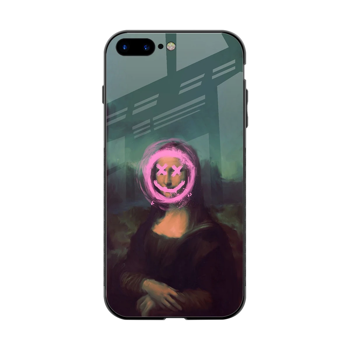 Graffiti Lisa back phone cover | glass case for iphone 7 plus