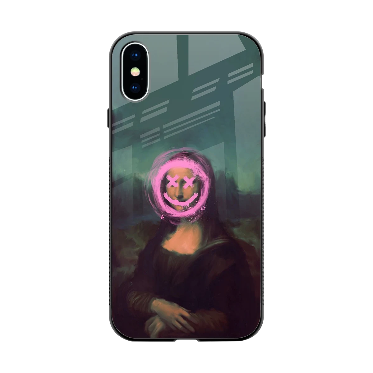 Graffiti Lisa back phone cover | glass case for iphone x