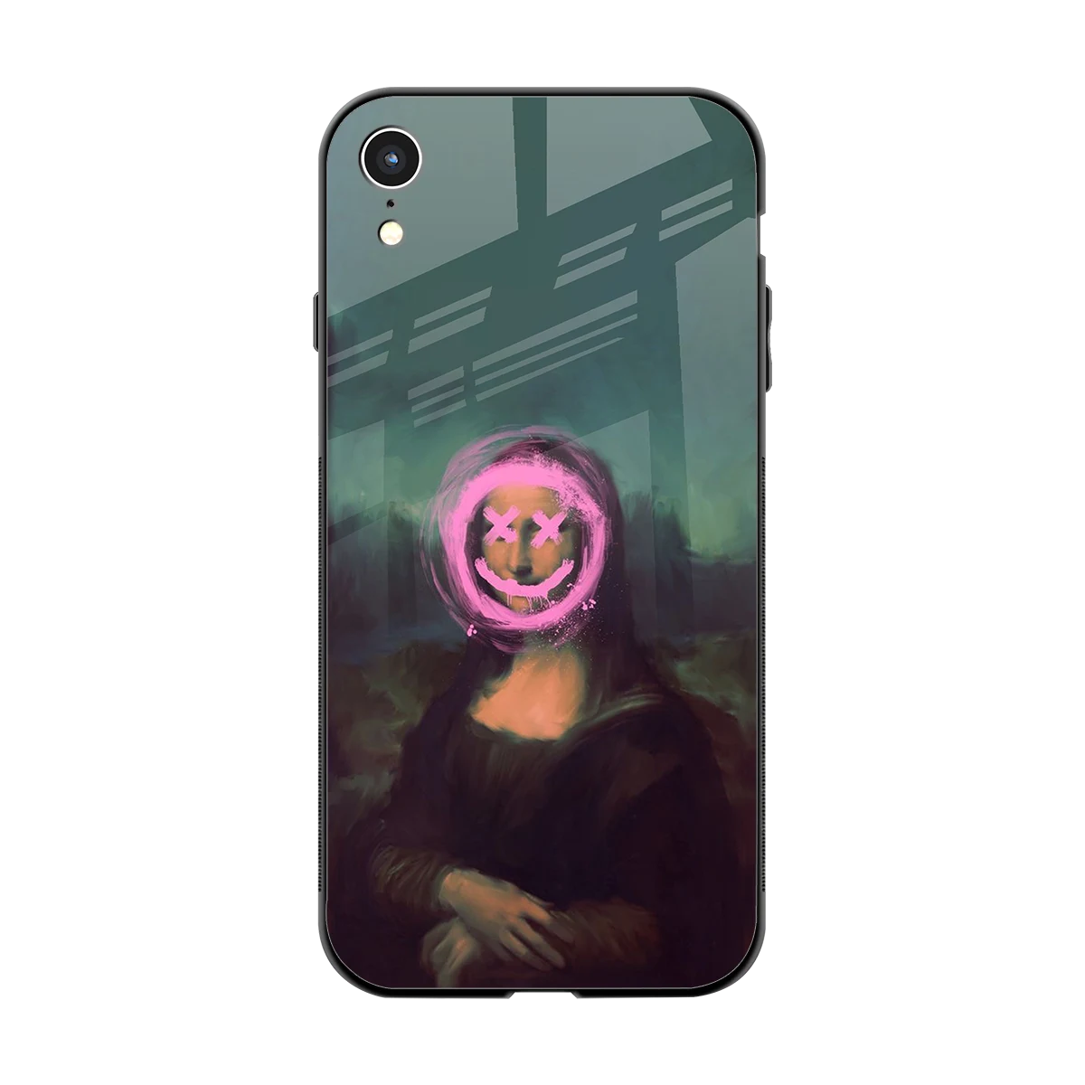 Graffiti Lisa back phone cover | glass case for iphone xr