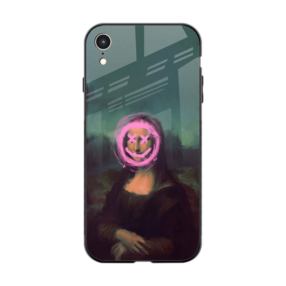Graffiti Lisa back phone cover | glass case for iphone xr