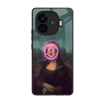 Graffiti Lisa back phone cover | glass case for iqoo neo 10r 5g