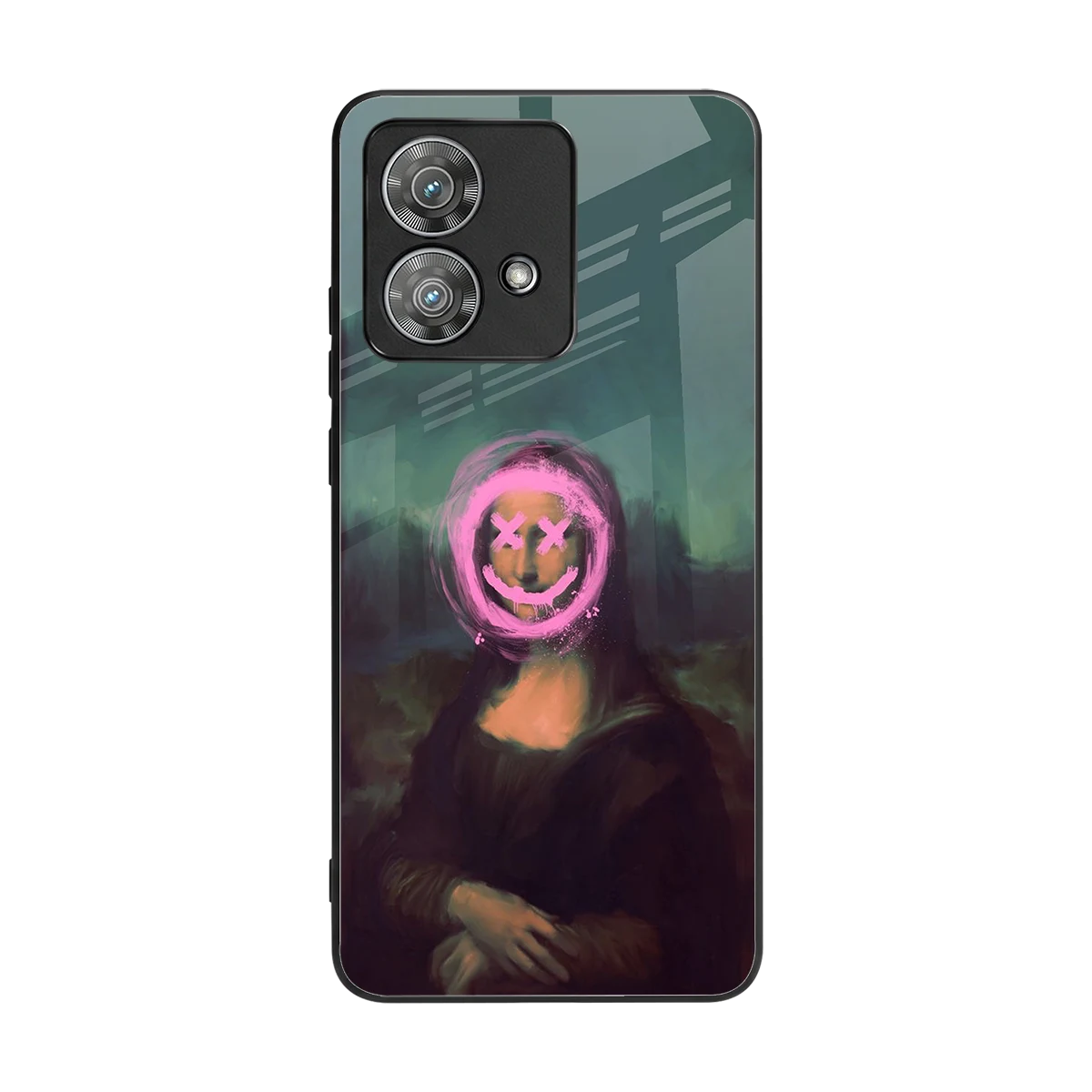 Graffiti Lisa back phone cover | glass case for motorola edge 40 neo 5g