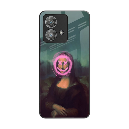 Graffiti Lisa back phone cover | glass case for motorola edge 40 neo 5g