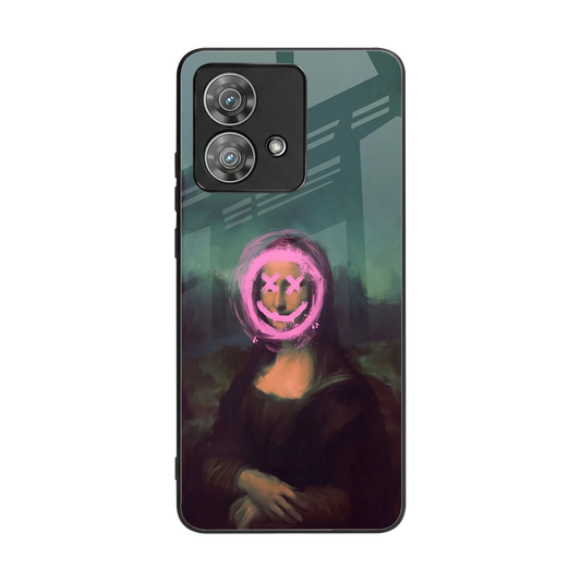 Graffiti Lisa back phone cover | glass case for motorola edge 40 neo 5g