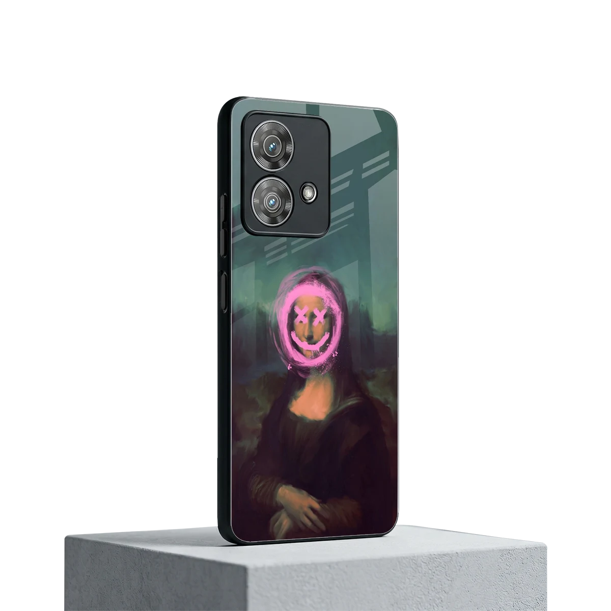 Graffiti Lisa motorola edge 40 neo 5g mobile cover | shockproof glass phone case