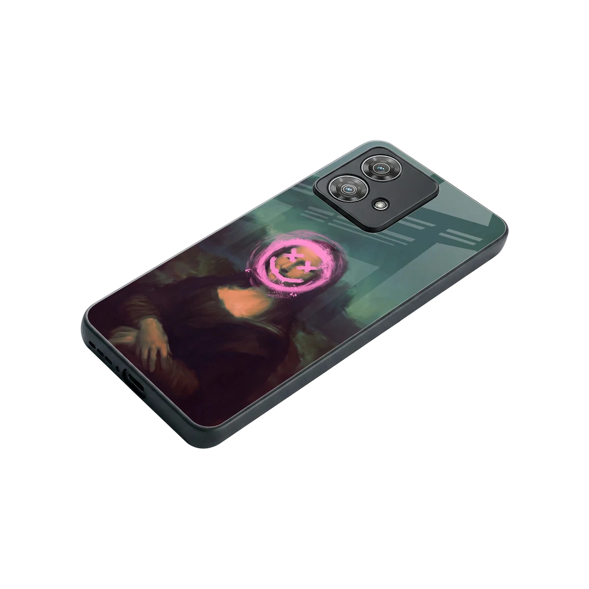 Graffiti Lisa stylish phone case for motorola edge 40 neo 5g | glossy glass and slim fit